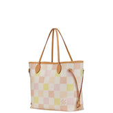 ルイ ヴィトン ダミエ リシャス ネヴァーフルMM ハンドバッグ トートバッグ N40668 パステル マルチカラー PVC レザー レディース LOUIS VUITTON 【中古】